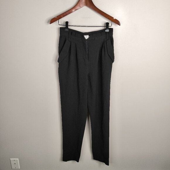 Aritzia Wilfred Le Fou Minimalist Pleated Modern  Flap Pocket Tapered Pants 2 - Picture 2 of 10